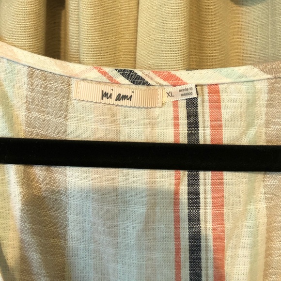 Mi Ami Striped Peplum Blouse - Picture 3 of 5